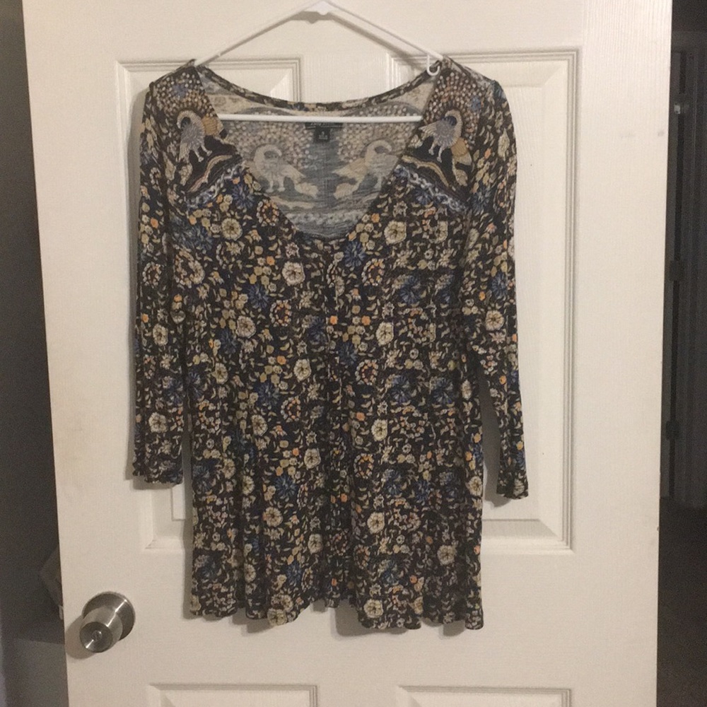 Lucky Brand Print Blouse - Picture 5 of 5